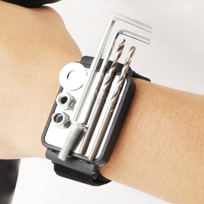 

New Magnetic Wrist Strap Hardware Strong Magnetic Wrist Strap Convenient Electrician Carpenter Velcro Tool Storage Nail Suction