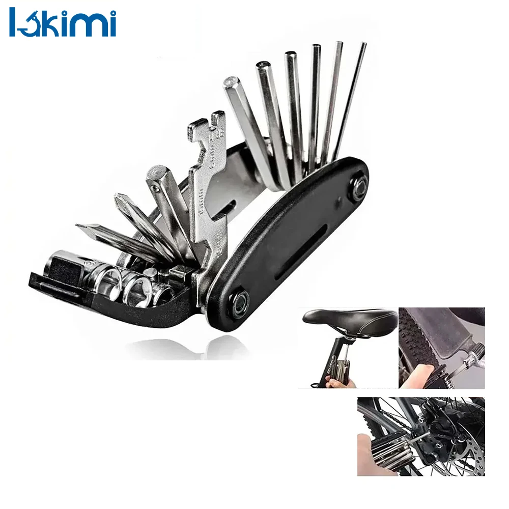 16 in 1 Bicycle Repair Tools Multipurpose Wrench Portable Socket Screwdriver Mountain Bike Motorcycle Bicycle LK-AA507