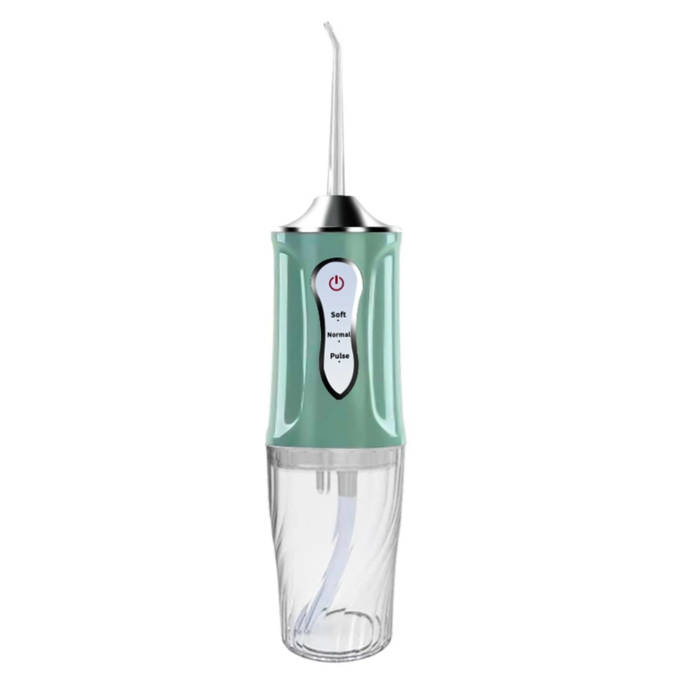 Electric Dental Scaler Portable Tooth Cleaner Oral Cleaning Irrigator Hand-Held Flusher Teeth Care Device (Green)