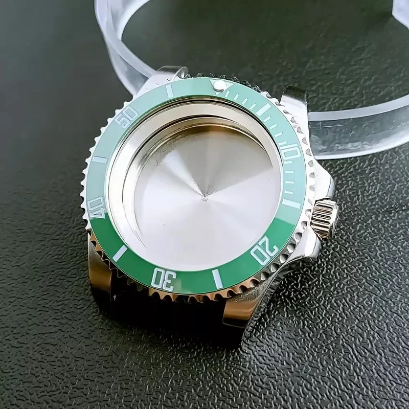 40,5 mm NH35-Uhrengehäuse, Edelstahl, Saphirglas, mechanisch, mit internem Schatten, geeignet für NH36-Uhrwerk, Montagezubehör