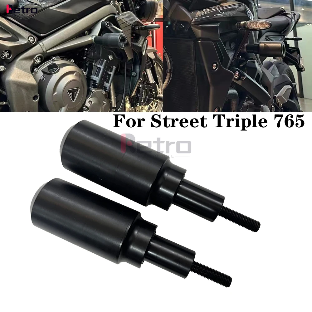 

For Street Triple 765 R/S/RS Frame Fairing Protector Crash Slider Motorcycle Engine Crash Pad Falling Protection 765R 765S 765RS