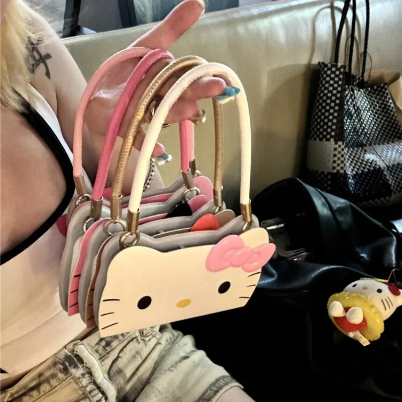 متوفر في المخزون مرحبا كيتي لطيف بلون Kt القط الكمون القوس جراب هاتف الهاتف 15 14 13 برو ماكس Y2k فتاة حزام الغطاء الخلفي الهدايا ﻿