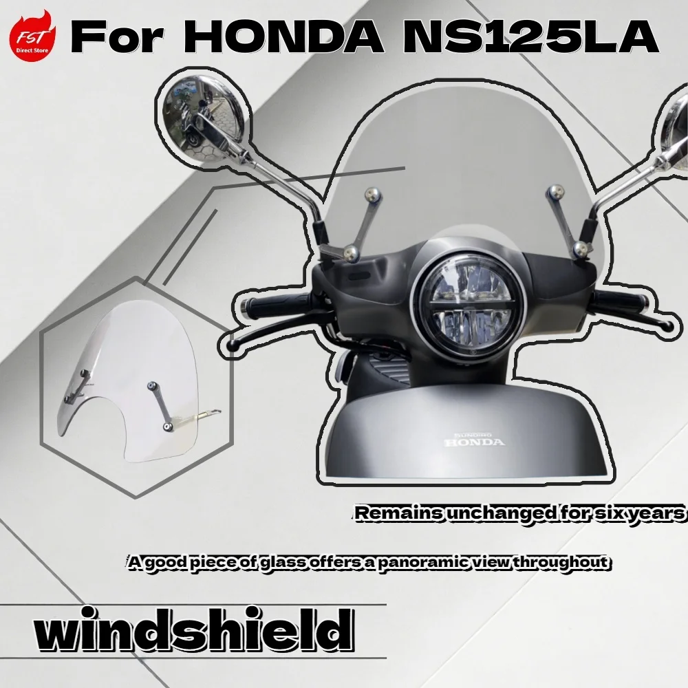 

For Honda NS125LA Modified Front Windshield Chest Guard Rain Shield Motorcycle Accessory