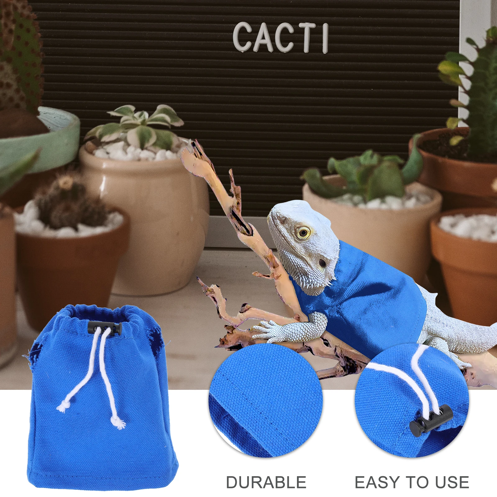 

Lizard Warm Clothing Bearded Dragon Clothes Small Animal Hoodie Supplies Coat Reptile Cotton Shirt Pet for Walking