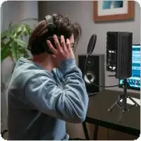 ميكروفون عزل درع ترايبود البوب مجموعة مرشحات شاشة الرياح ميكروفون درع لوحة طوي عزل درع 3/8 إلى 5/8 بوصة المسمار