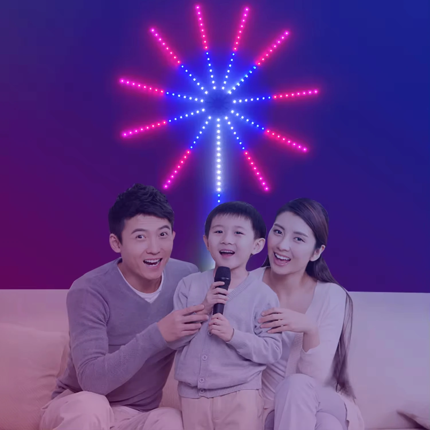 Vuurwerk LED-licht Smart RGBIC - Smart Home Yellow recensie en prijs