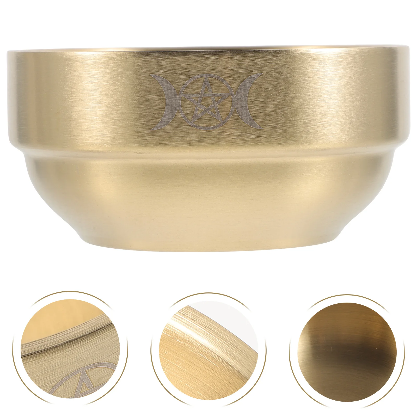 

1Pcs Exquisite Pentagram Bowl for Religious Sacrifice Holy Bowl Worship Supplies Altar Decoration Pentagram Bowls