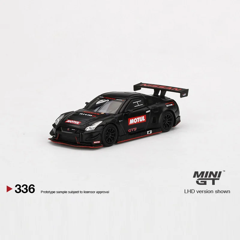 TSM MINI GT 1:64 #336 Nissan GT-R NISMO GT3 2018 Test Car  Diecast Model  Race Car Kids Toys Gift