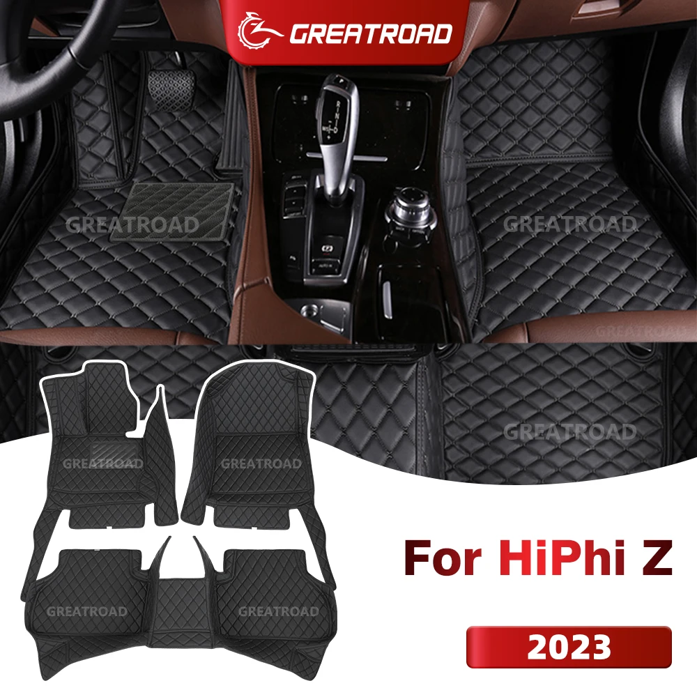 

GREATROAD For HiPhi Z (4/5-Seat) 2023 Custom Car Floor Mat Auto Carpet Cover Interior Accessories