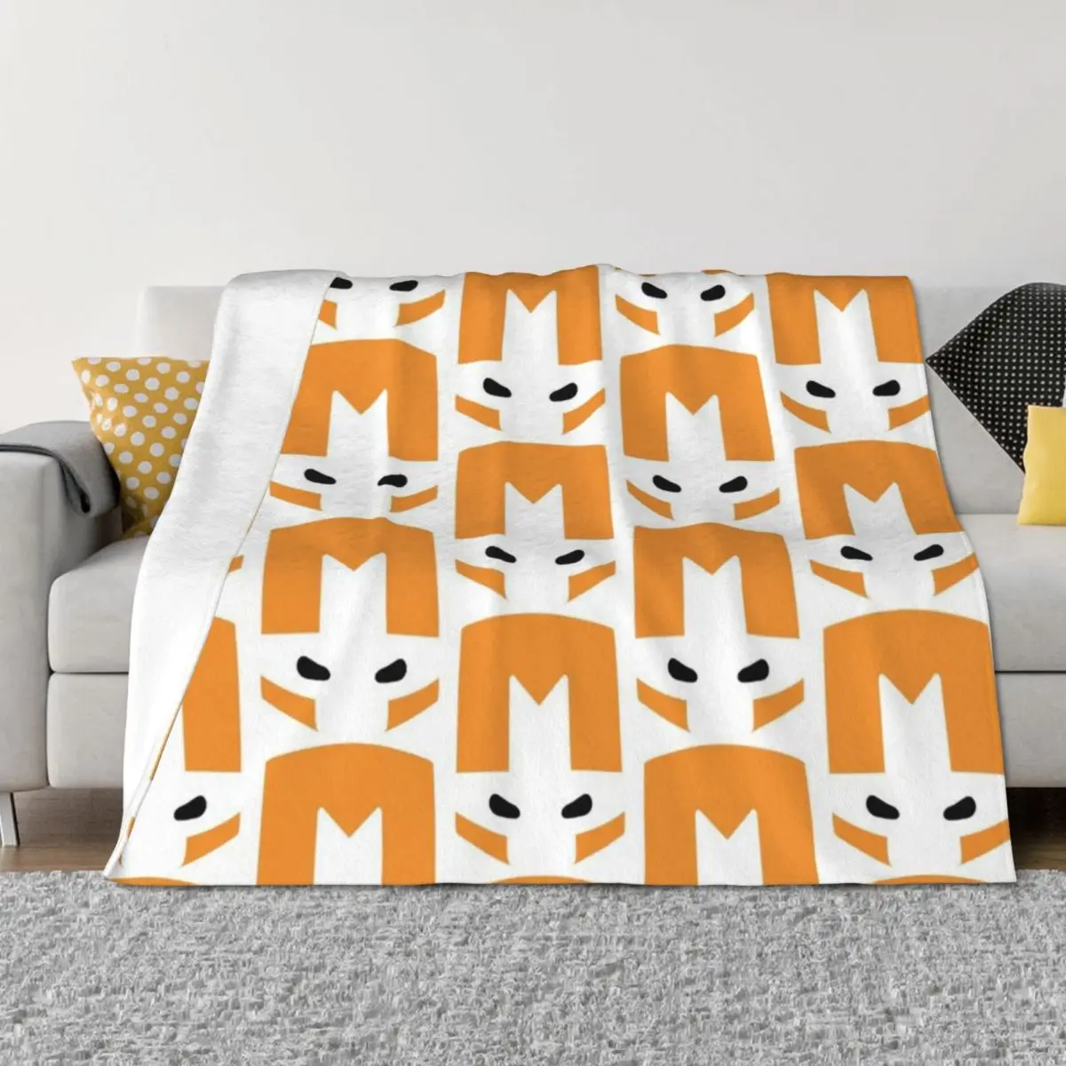

Castle Crashers Minimal Orange Knight Throw Blanket sofa bed For Sofa Thin Flannel Extra Large Throw Blankets