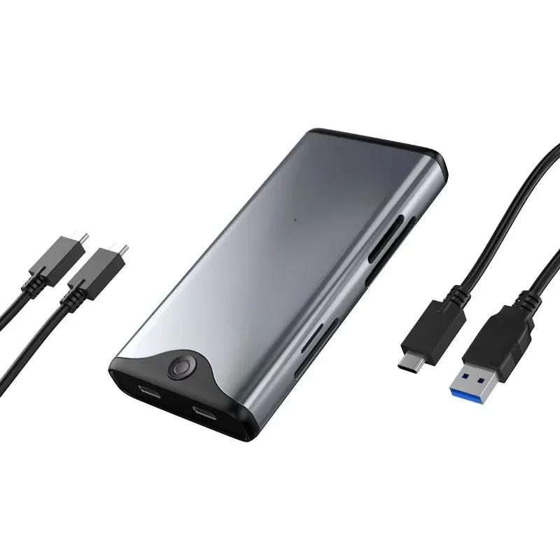 Card reader PD powered M.2 dual protocol hard disk box