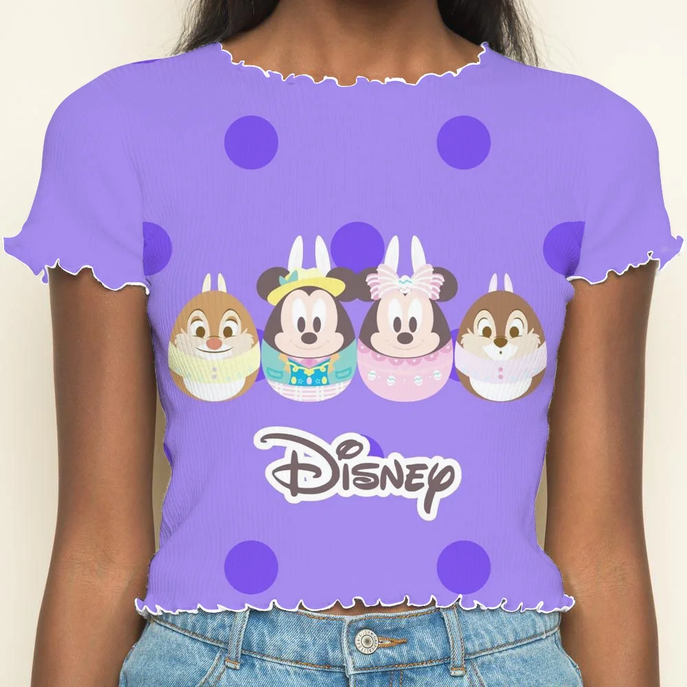 Minnie Mouse Clothing Women's T-shirt Top Mickey Short Sleeve T-shirt New in Tops & Tees Crew Neck Disney Mickey Disney Top Neck