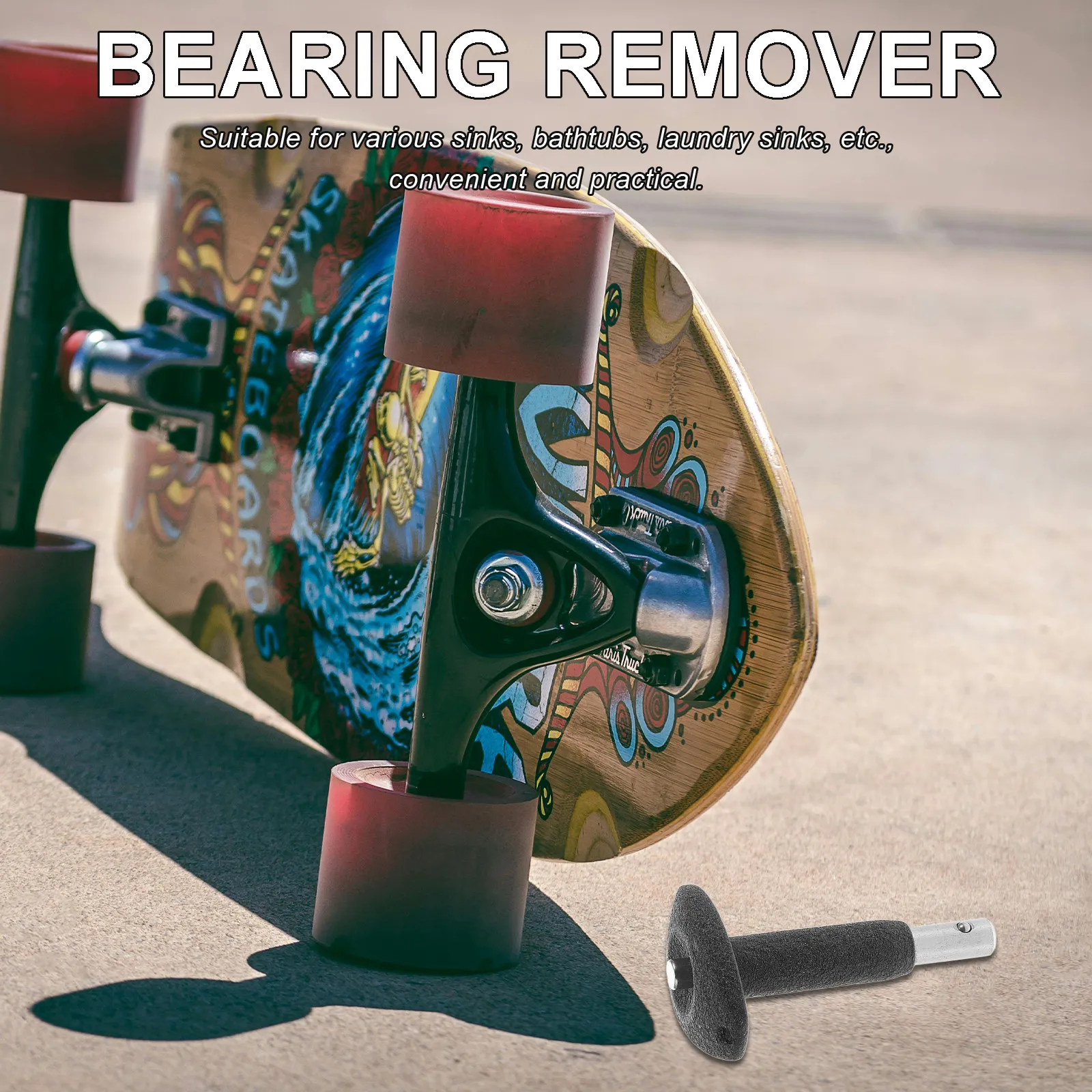 

Skateboard Bearing Removal Tool Metal Bearing Puller User Friendly Roller Skate Repair Tool Roller Skating Bearings