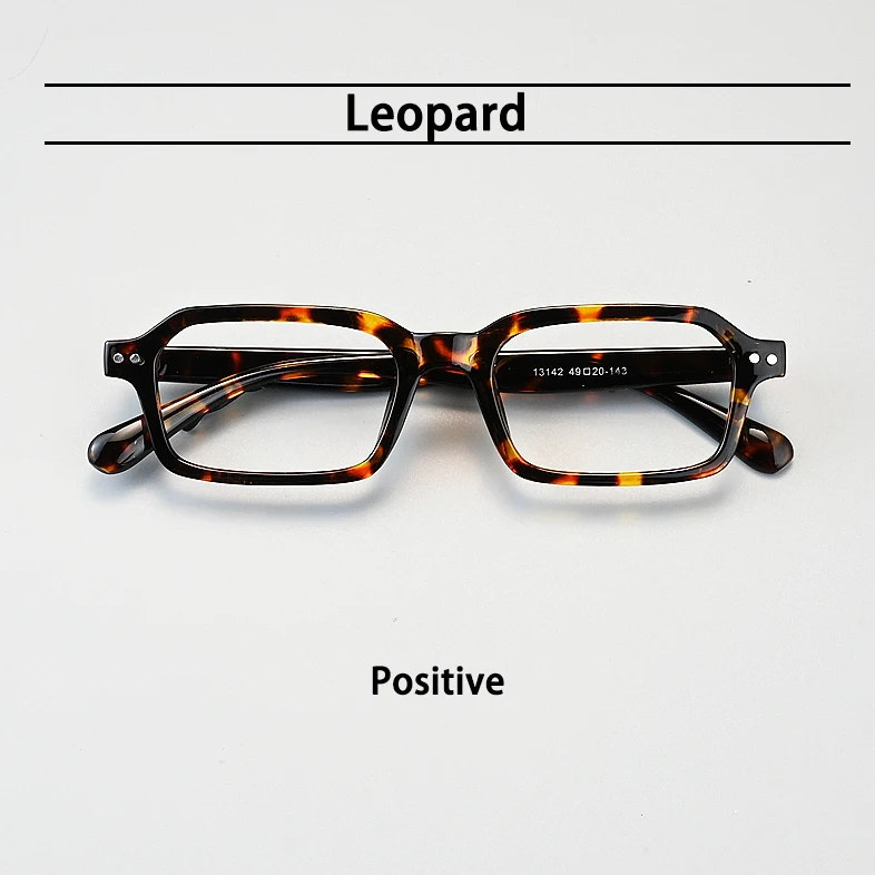 Vintage handgemachte TR90 Lesebrille Männer und Frau Anti-Blaulicht-Brille kleiner Rahmen Leopardenbrille mit Dioptrien 0 bis +4,0 – Detail 5