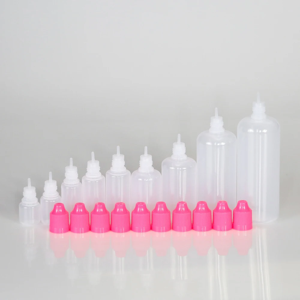 5Pcs 3ml 5ml 10ml 15ml 20ml 30ml 50ml 100ml 120ml LDPE Kunststoff Squeeze Dropper Flasche Abnehmbaren Kappe Flüssigkeit Füllung Container