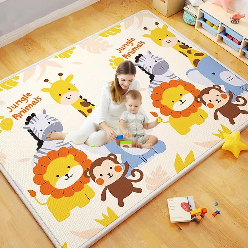 Alfombra de juego impermeable para bebé, tapete de suelo suave EPE, alfombra plegable para gatear, alfombras de actividades de juego para niños, manta plegable, juguetes educativos