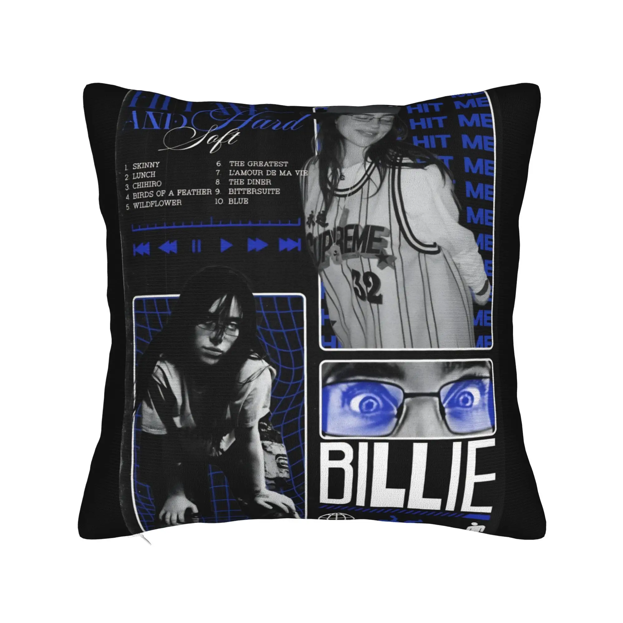 Popular Singer B-Billies Pillowcase Printing Fabric Cushion Cover Decor  Throw Pillow Case Cover Seat Dropshipping 40X40cm