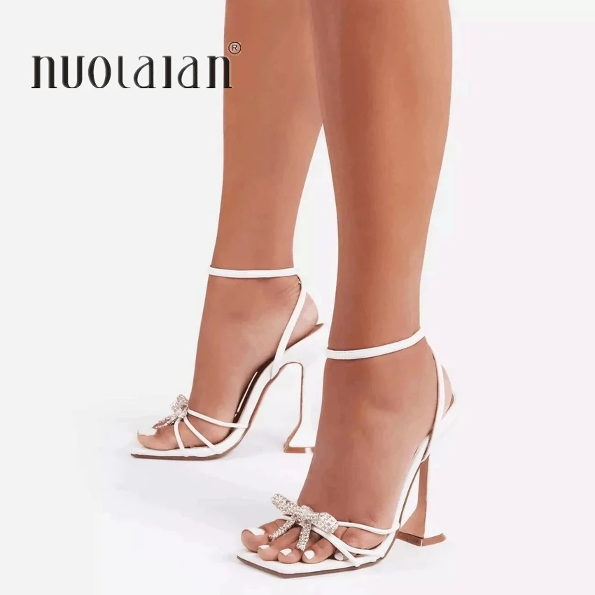 2022 Summer women sandals ankle strap high heel shoes for women sexy peep toe high heels sandals party wedding shoes woman