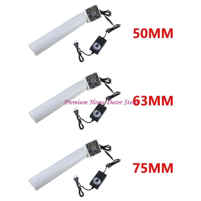 

Energy Efficient 12V Duct Fan 50mm/63mm/75mm For Wardrobe Shoe Cabinet Workshop Venting Continuous Operation Ventilation JOMD