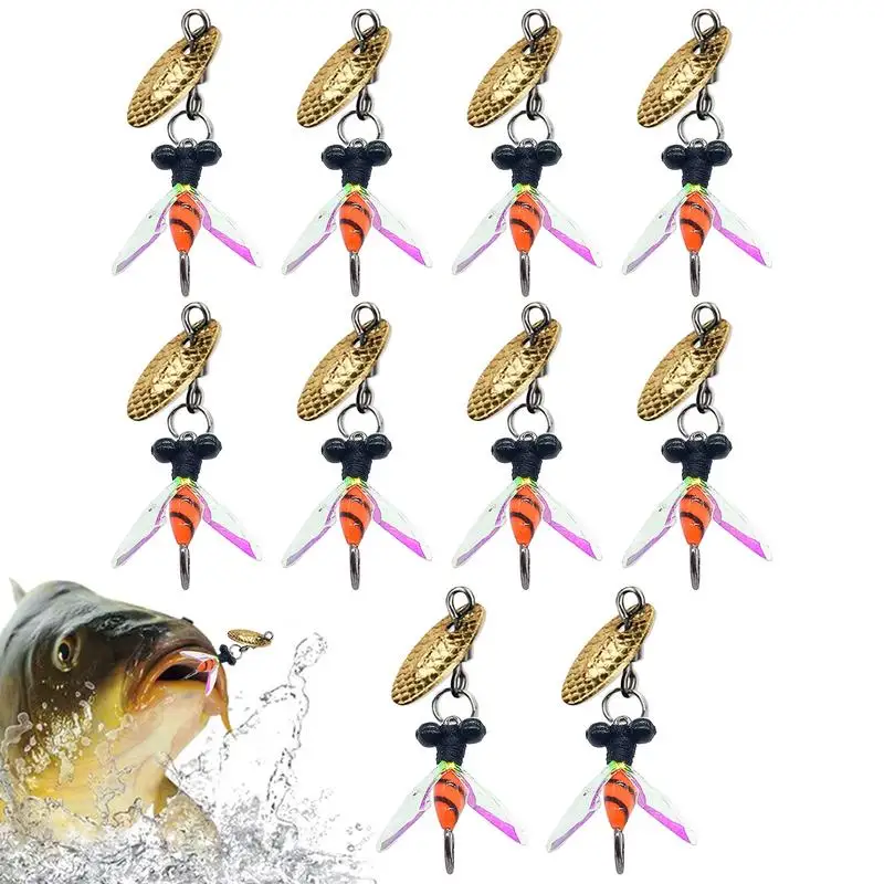 

Fly Assortment Trout Bass Fly Fishing Dry Fly Assortment 10pcs Fly Fishing Lures Kit High Precision Fly Fishing Kit For