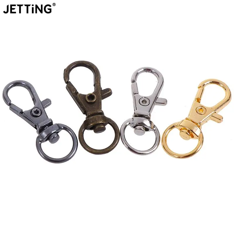 10Pcs/lot Bag Clasps Lobster Swivel Keychain Trigger Clips Snap Hook Mini Rotatable Buckle Hook Lobster