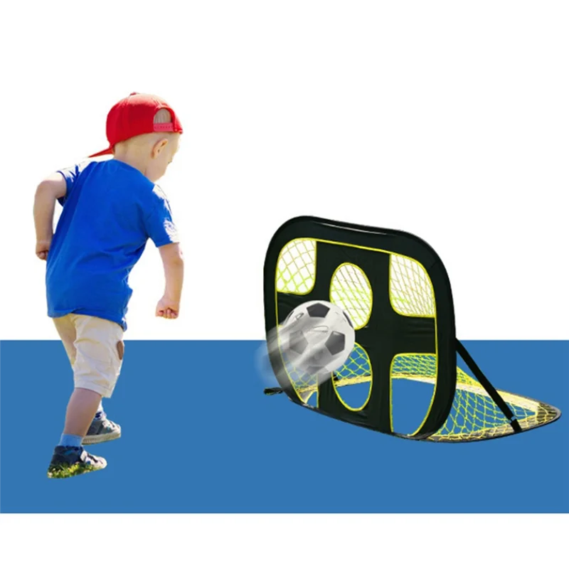 B06C-3 In 1 Football Goal 1.2Mx0.8M Football Goals For Kids Kids Soccer Goal Net Portable Football Training Set Durable Easy Ins