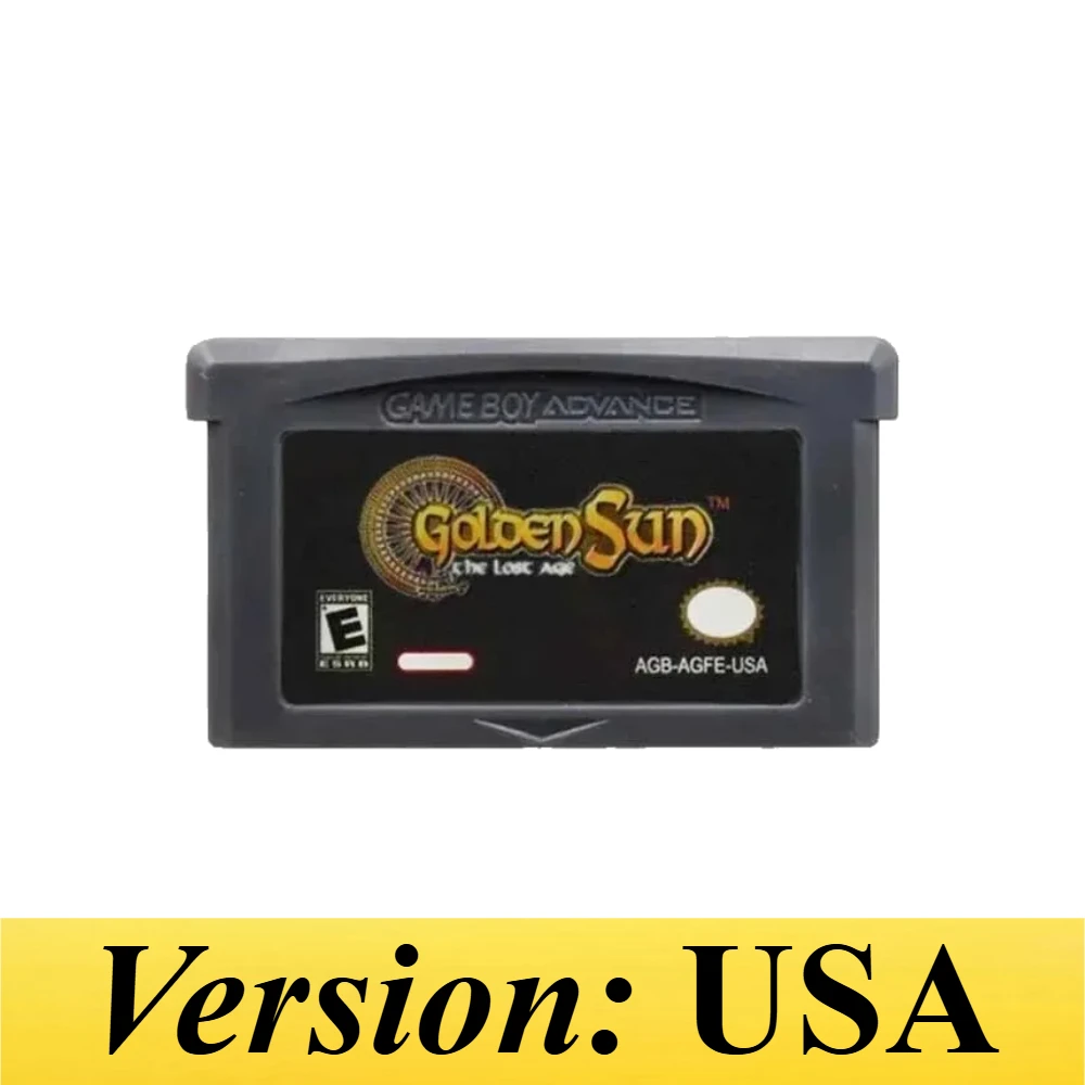 USA/EUR Golden Sun: The Lost Age GBA Game Cartridge 4 Stijlen Advance GBA SP DS Klassieke JRPG Retro Videogame Collectie Cadeau