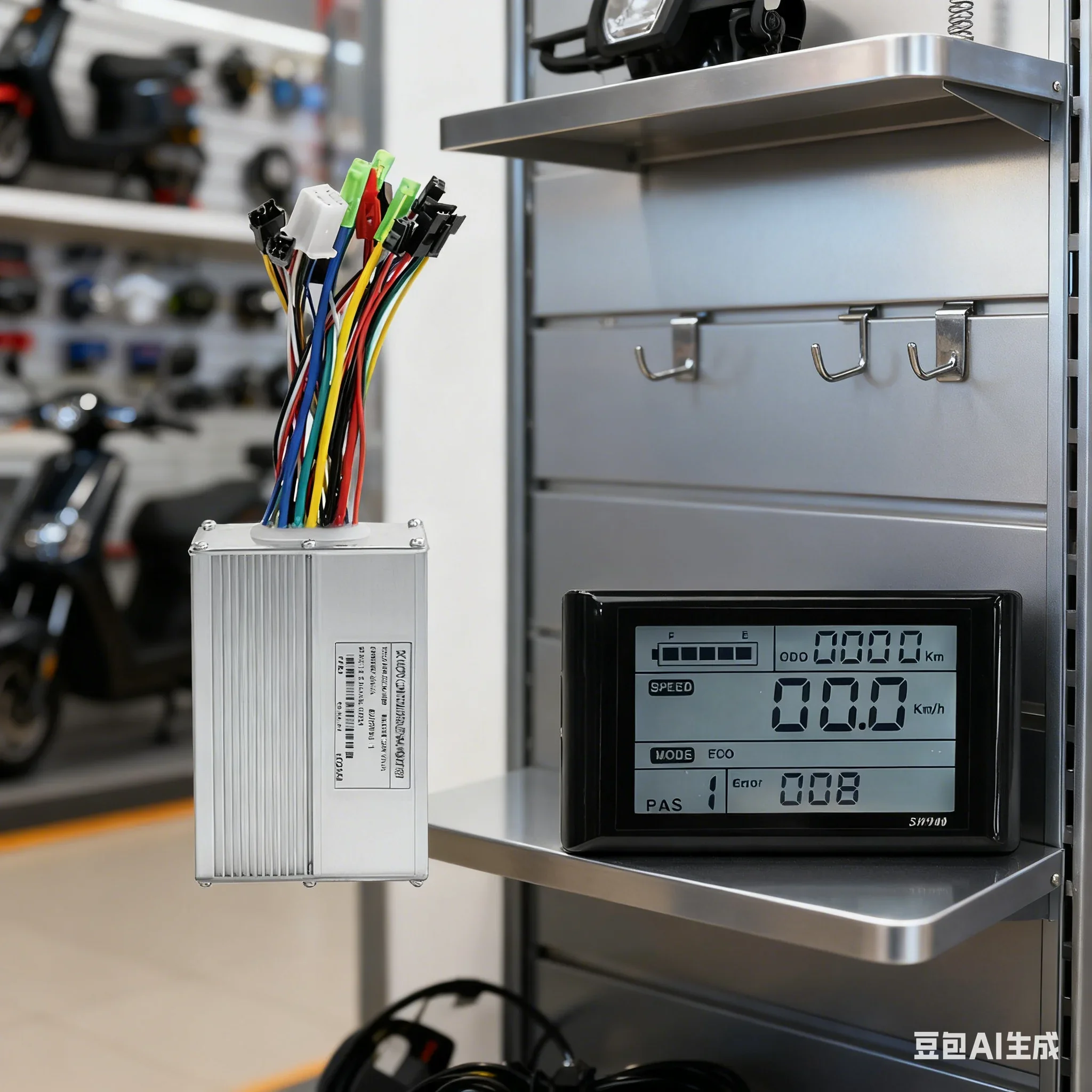 kit-de-instrumentos-de-conversion-de-bicicleta-electrica-tablero-de-pantalla-sw900-350w-500w-20a-controlador-de-conector-sm-piezas-de-ciclismo