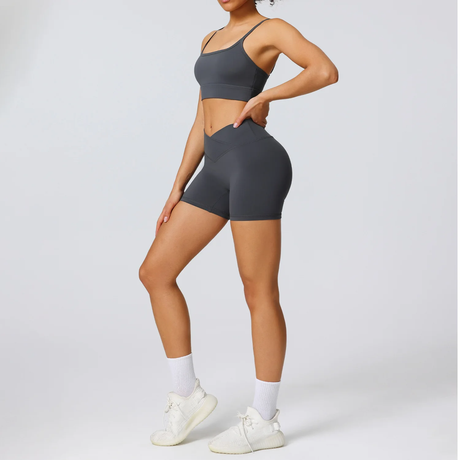 

Sport Set Women Summer New Yoga Set Women's Outdoor Fitness Suit 2-piece Set Running Sportswear