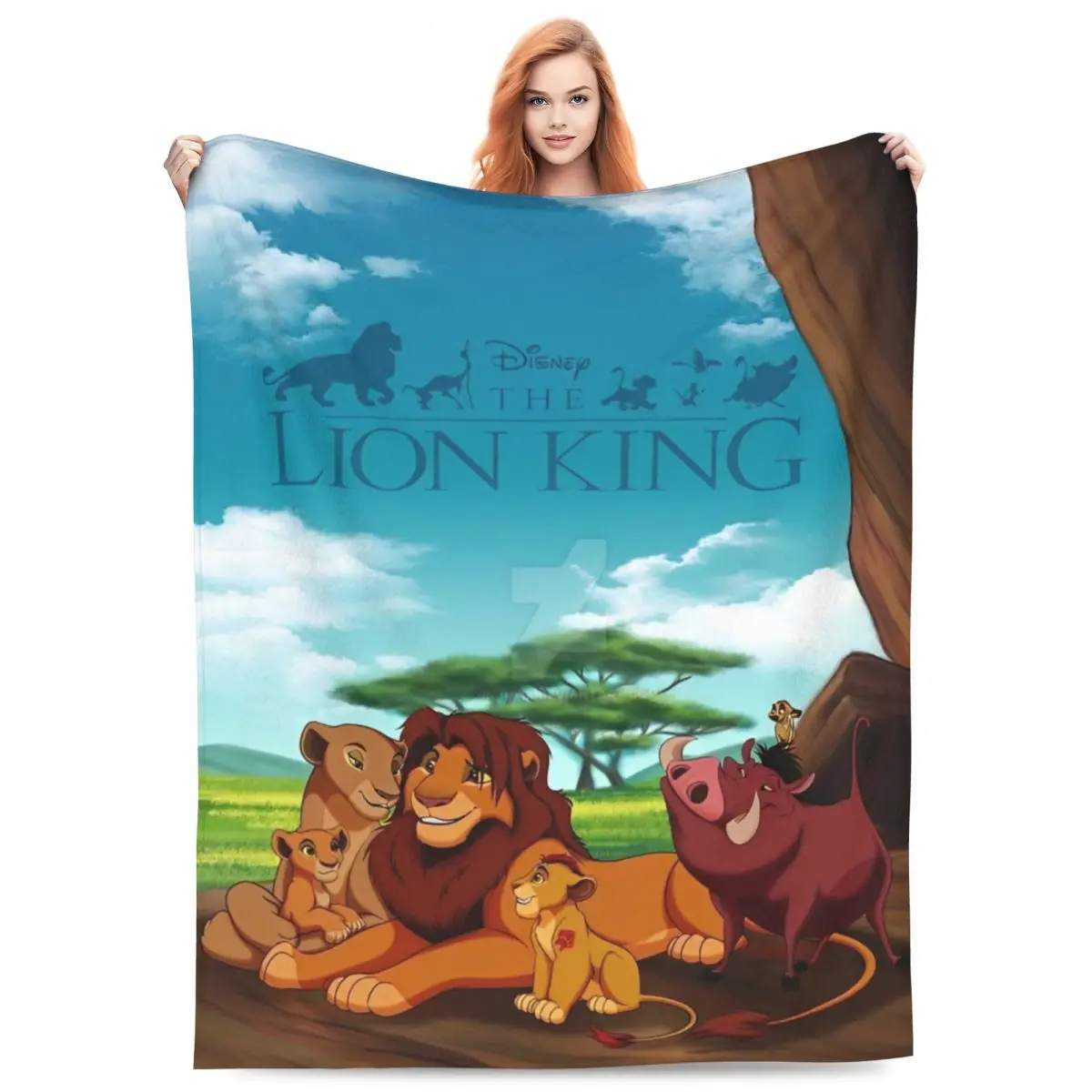 Lion King Simba Cartoon Blanket Travel Office Flannel Bedding Throws For Couch Chair Sofa Bed Warm Design Quality Bedspread Gift