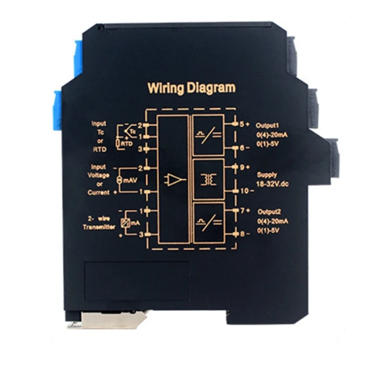 HOT SALE Ultra-Thin Signal Isolation Transmitter Current, Voltage Transmitter Multi-Input, Multi-Output 4-20MA 1 Input 2 Outputs