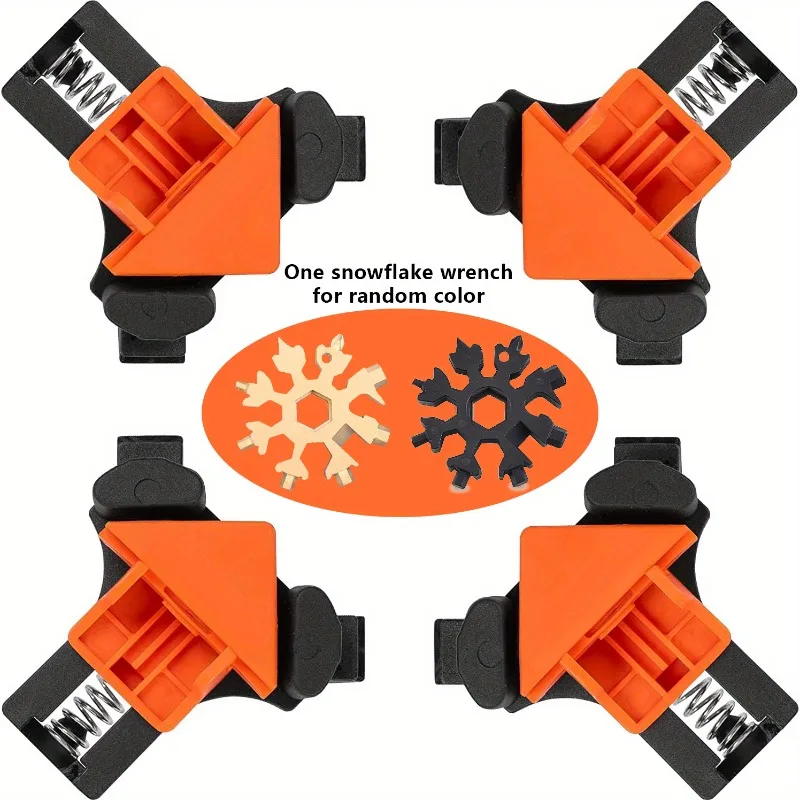 4pcs 90 Degree Corner Clamps For Woodworking, Fast Adjustable Quick Spring Loaded Woodworking Clamps, Christmas Gifts