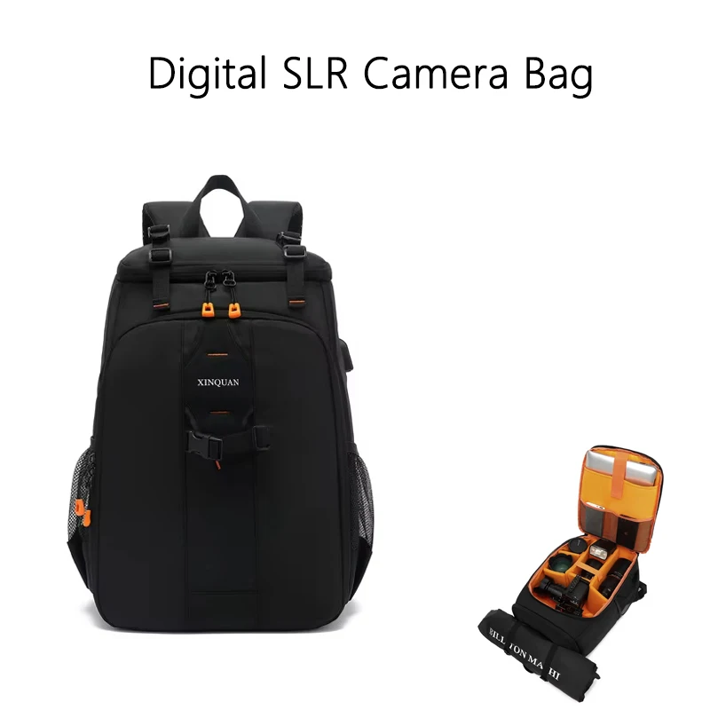 Mochila Impermeable para Cámara Réflex Digital, Gran Capacidad, Compartimento para Portátil a Prueba de Golpes, Divisores Personalizados, Accesorio para Fotografía
