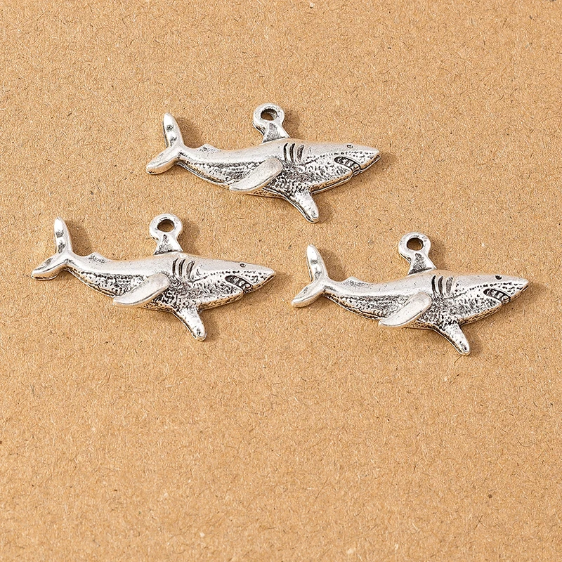 20pcs Silver Color Alloy Mermaid Life Charms Starfish Shell Tortoise Pendants for Necklace Earrings DIY Bracelet Accessories