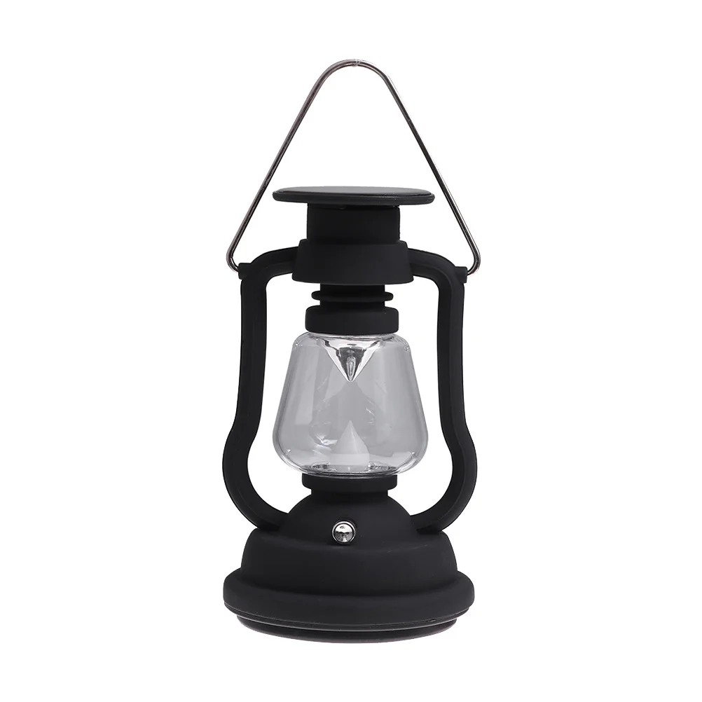 

1Pcs Solar Lantern Outdoor Light Vintage Night Lamp Decorative Camping Light Portable Solar-Powered Lamp for Garden Yard Tent