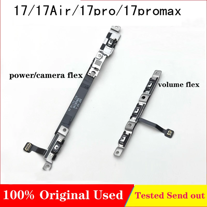 Original For IPhone 17 Air 17pro 17 pro max Power Volume flex cable On Off Replacement PartS