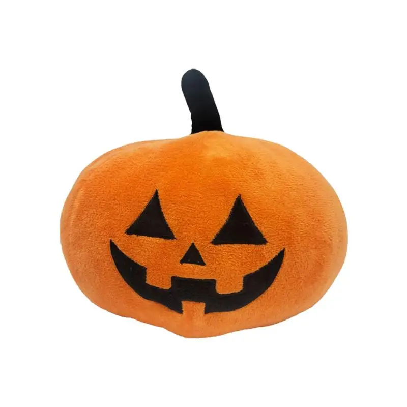 Halloween Plush Pillow Cute Pumpkin Stuffed Toy Crystal Velvet 11.81 In Plush Toy Room Decor For Couch Sofa Bed Decoration Happy