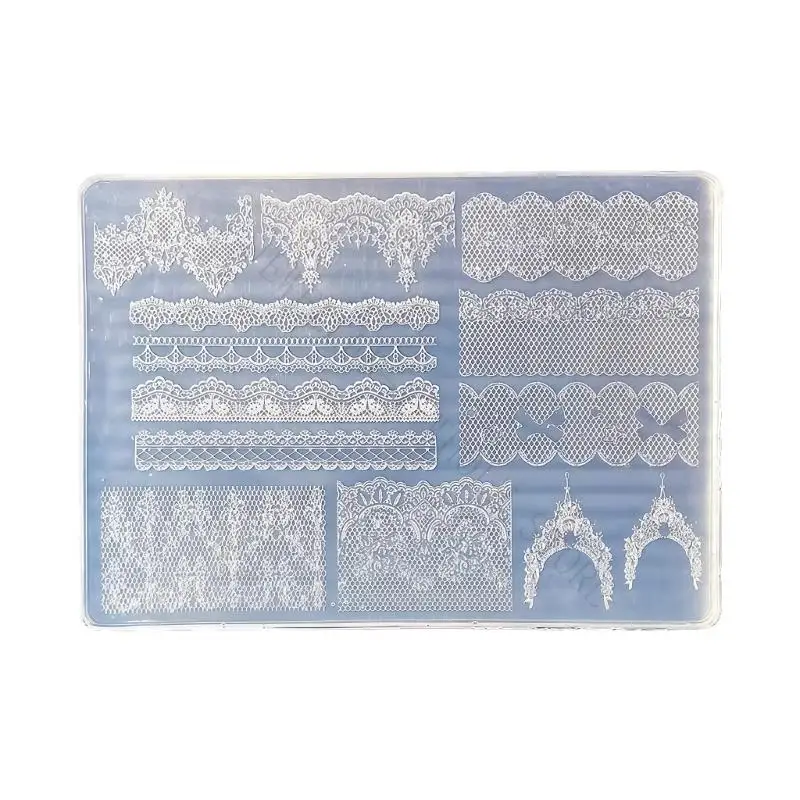 R7UF Easy Release Silicone Mold for Crafting 3D Lace Art Designs Suitable for All