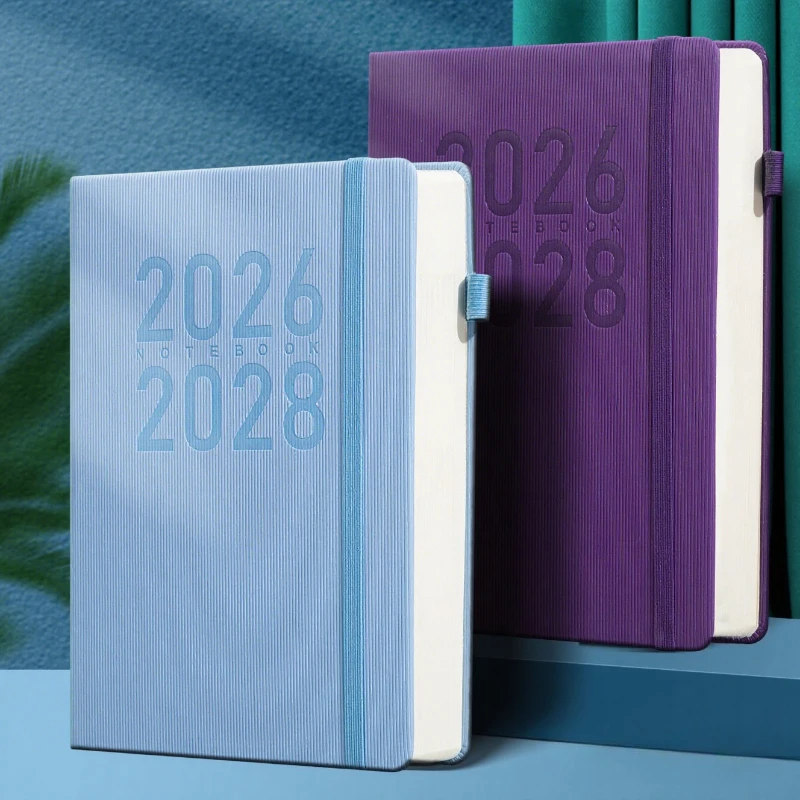 

Ежемесячный планировщик на 3 года (2026-2028), ежедневник в мягкой обложке с эластичным держателем для ручки, минималистичный дизайн для ежедневных записей, блокнот-журнал