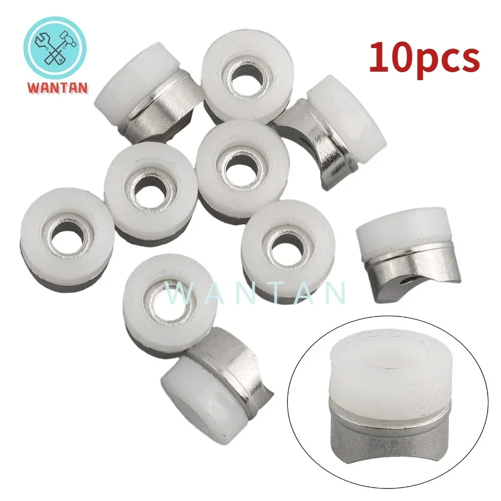 10PCS Seals Tip Gaskets Stainless Steel Half Moon Pad Saddle Washer for Airless Paint Spray Nozzle Airless Spraying Machine