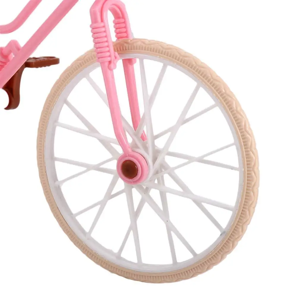 Collezione di bambole Accessori per ragazze Bicicletta giocattolo con cestino Bici per bambole BJD Bicicletta per bambole Bici per bambole abbinate Modello di bicicletta