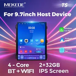 MEKEDE-REPRODUCTOR Multimedia con pantalla Vertical de 9,7 pulgadas para coche, Radio Universal con pantalla IPS, Carplay inalámbrico, Android, RECEPTOR ESTÉREO 2DIN