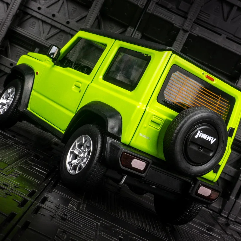 1:18 SUZUKI Jimny Alloy Car Model Diecasts Metal Off-Road Vehicles Car Model Simulation Sound and Light Collection Kids Toy Gift