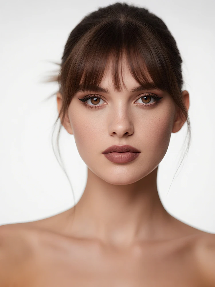 Perruque à frange à clipser | Cheveux synthétiques avec une frange délicate améliorée au temple | pour les fêtes costumées féminines, le cosplay et l'utilisation quotidienne