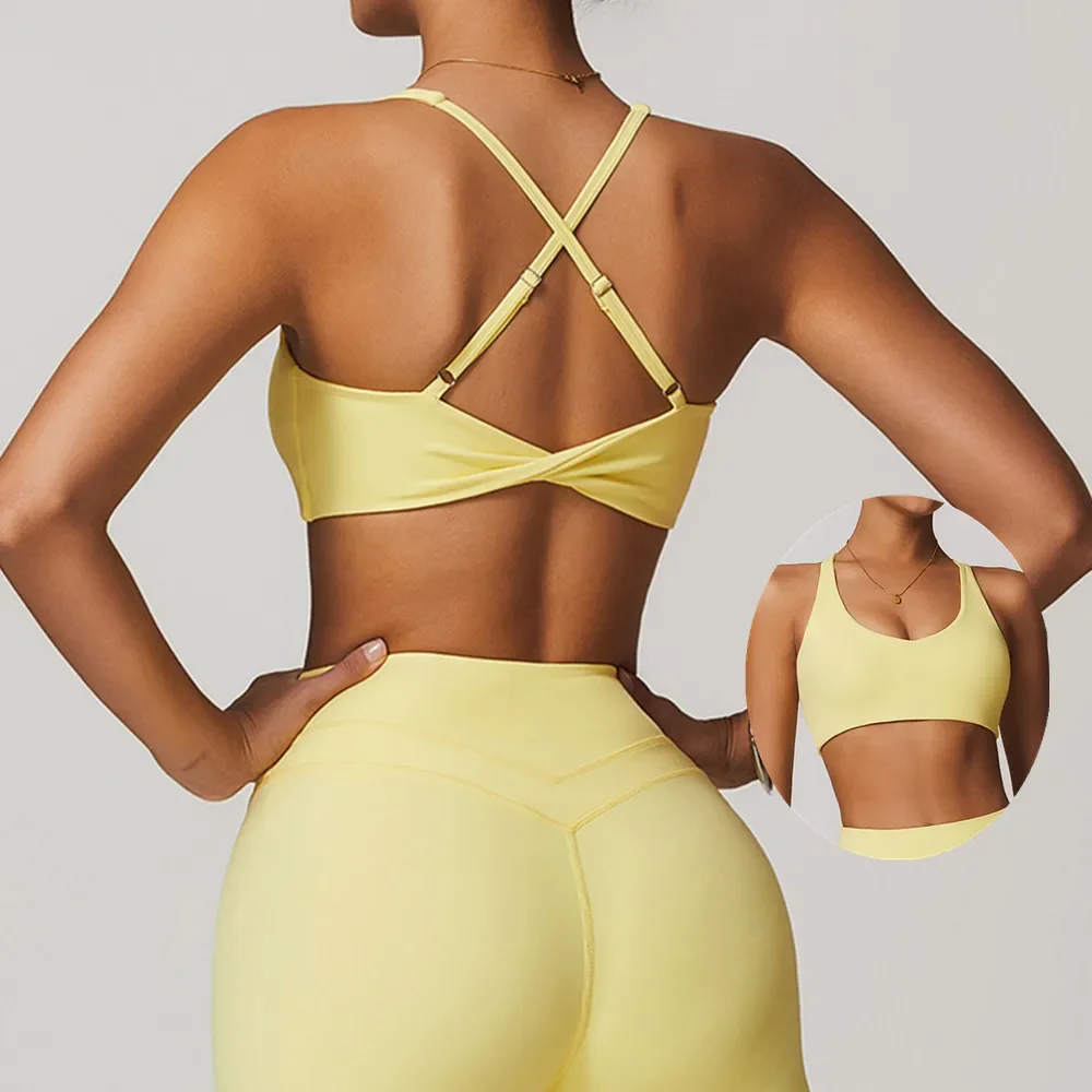 2PCS ชุดโยคะชุดสตรีชุดกีฬาออกกําลังกายเสื้อผ้ากีฬายิม Legging ฟิตเนส Bra Crop Top แขนสั้นชุดกีฬา