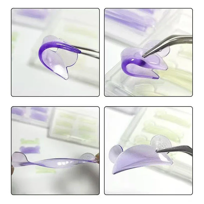 New 4 Pairs Eyelash Lifting Kit Silicone Lamination Pad Reusable Rods Shield Lifting 3D Eyelash Curler Accessories Makeup Tools