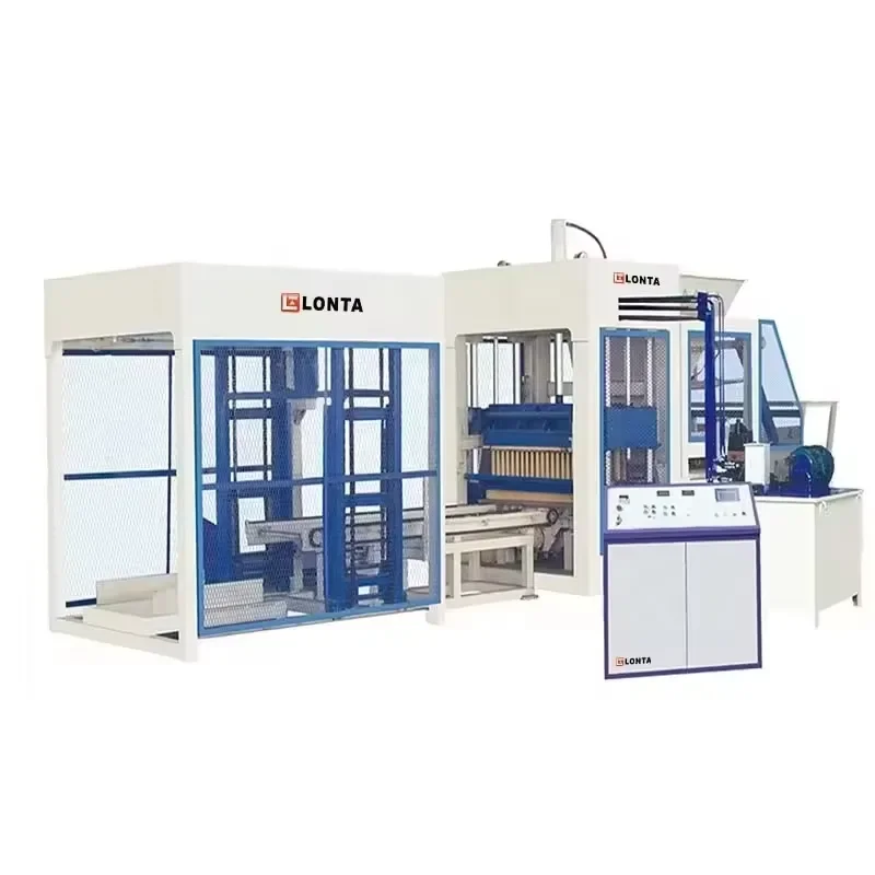 LONTA QT10-15 Fully Automatic 4 5 6 8 9 Inch Curb Interlock Hollow Paver Mould Cement Concrete Brick Block Making Machine