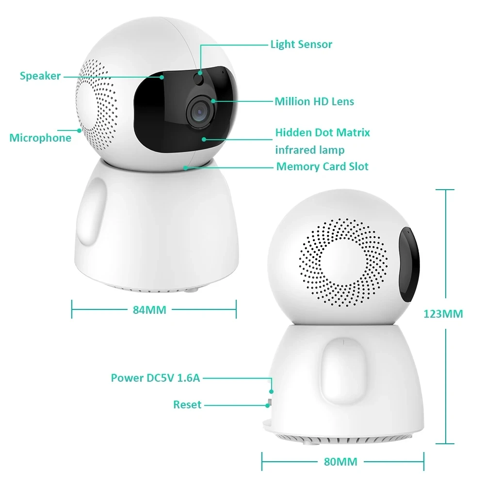 3MP 1296P   4X Zoom ICsee APP WIFI IP Dome  Camera AI Humanoid Home Security CCTV Baby Monitor