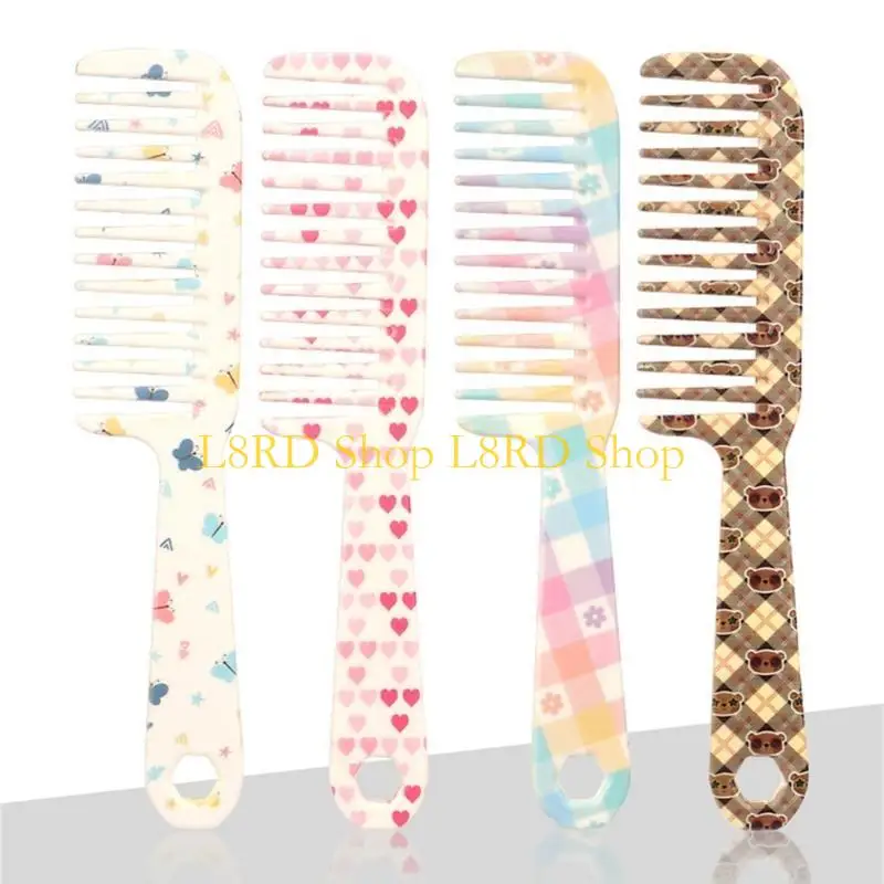 L8RD Wide Tooth Comb Shower Comb Hairdressing Combs Hair Brush Detangler Hair Comb