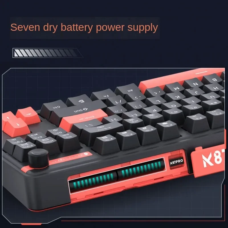 Thunderobot K87PRO Mechanical Keyboard 80% Layout 3-mode TKL RGB Gasket Hot-swap Connectivity PBT Keycaps for PC Laptop